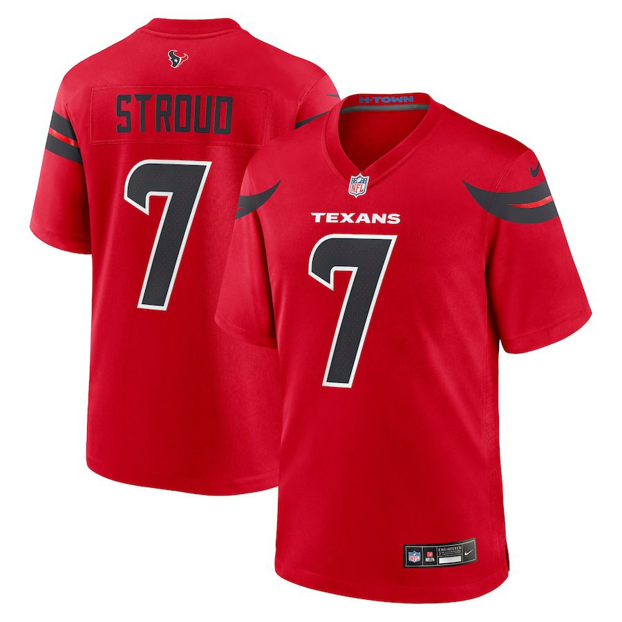 Men Houston Texans 7 C.J. Stroud Nike Red Alternate Game NFL Jersey